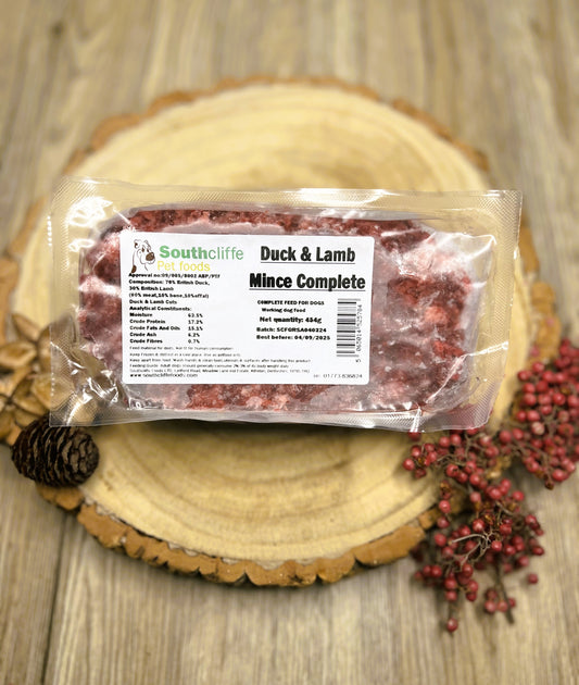 Southcliffe Duck & Lamb Mince Complete 80/10/10 454g